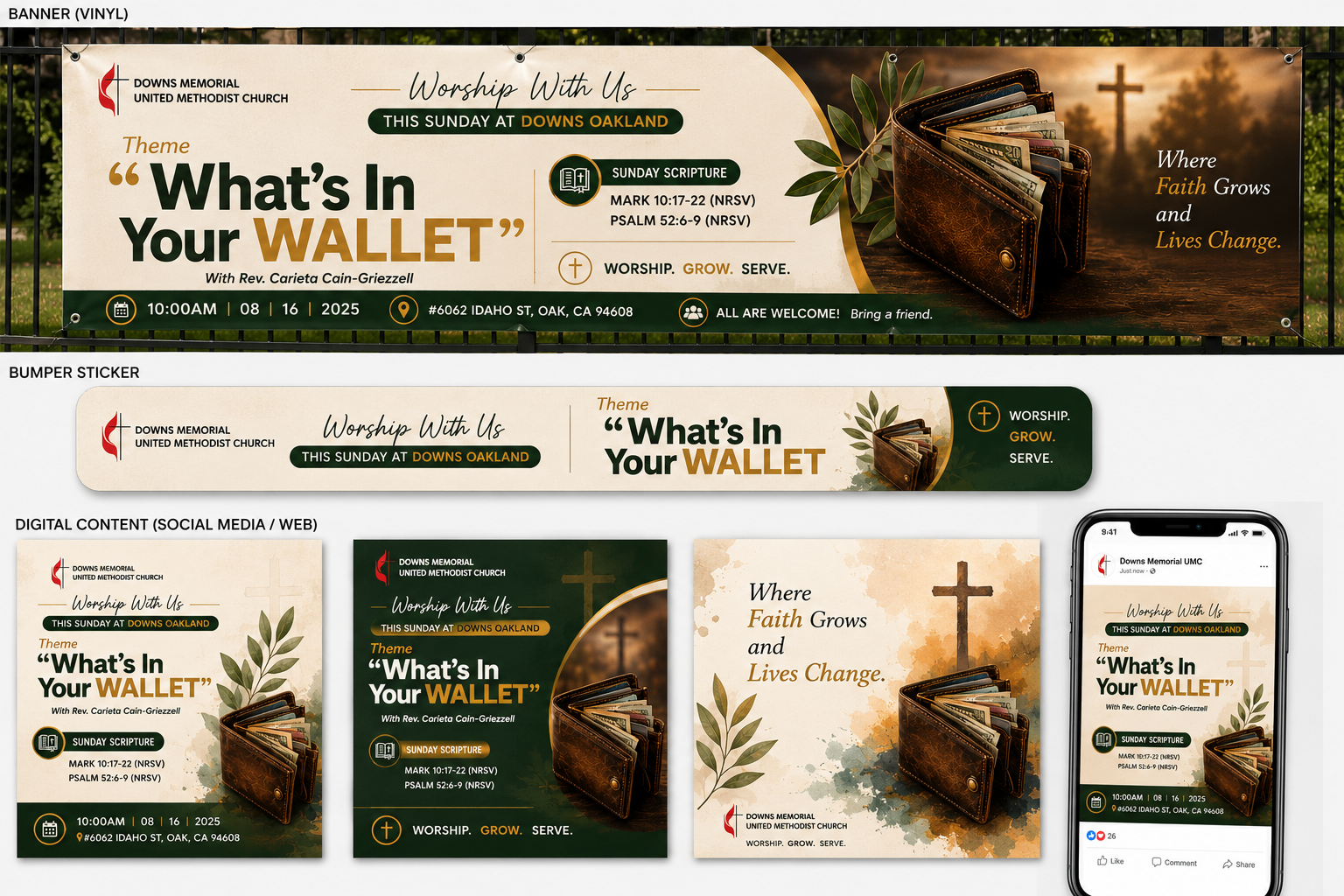 WORSHIP WALLET — Campaign Board — Outdoor / Billboard Style