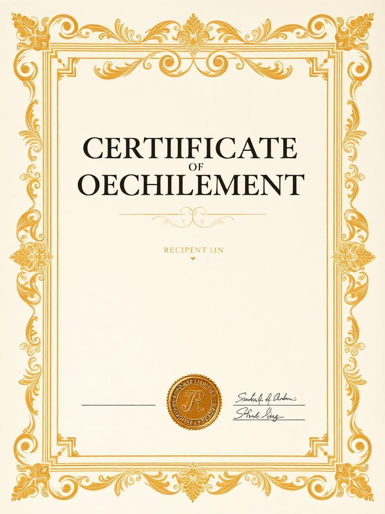 CERTIFICATE — Classical & Honoring